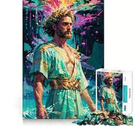 Olympian Elegance︰ Poseidon's Tranquil Reign 1000 Piece Jigsaw Puzzles for Teenagers Jigsaw Memory Lift Light Relax Image Assembly (38x26cm)