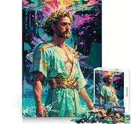 Olympian Elegance︰ Poseidon's Tranquil Reign Jigsaw Puzzle for Teenagers 1000 Pieces Memory Boost Indoor Play Image Assembly (38x52cm)