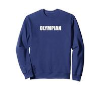 Olympian Sweatshirt, Adult Unisex, Navy, M