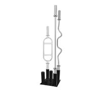 Olympic Barbell Vertical Floor Stand, Storage Rack with 5 Bar Holders, Fitness Display Rack Gym Accessories, for Gyms, Health Clubs, And Home Fitness Areas