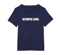 Olympic Level T-Shirt, Women's Plus, Navy, 5X
