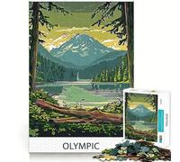 Olympic Mountain View 1000 Adult Pieces Jigsaw Puzzle Mind Challenge Toy Together Fun Quality Cut (50x75cm)