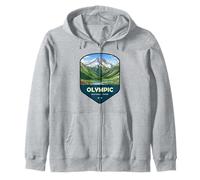 Olympic National Park Shield Zip Hoodie