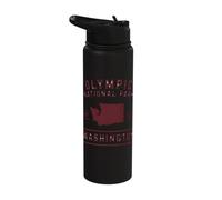 Olympic National Park Washington Est 1938 Stainless Steel Insulated Water Bottle