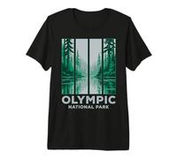 Olympic National Park Washington Forest Reflection Premium T-Shirt