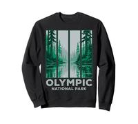 Olympic National Park Washington Forest Reflection Sweatshirt