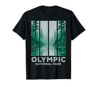 Olympic National Park Washington Forest Reflection T-Shirt