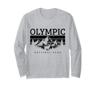 Olympic National Park Washington PNW Vintage Souvenir Long Sleeve T-Shirt