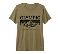 Olympic National Park Washington PNW Vintage Souvenir Premium T-Shirt