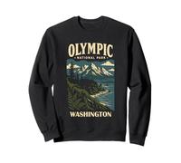 Olympic National Park Washington Vintage Design Sweatshirt