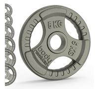 Olympic Tri Grip Cast Iron Weight Plates Pairs Sets 2 x 5kg