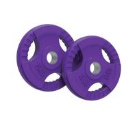 Olympic Tri-Grip Rubber Weight Plates 15kg Pair Purple