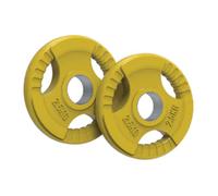 MonsterShop Olympic Tri-Grip Rubber Weight Plates Colour Pairs Sets 2.5 Kg - 300