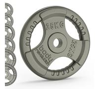 MonsterShop Olympic Tri Grip Cast Iron Weight Plates - Pairs & Sets - 30111