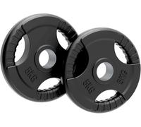 Olympic Weight Plates, 1.25kg - 25kg - Rubber Tri-Grip Barbell Weight Sets, Powerlifting & Bodybuilding Weights - Home Gym Equipment for Strength Training & Workouts by Body Revolution