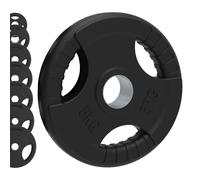 Body Revolution Olympic Tri-Grip Rubber Weight Plates - Black Pairs & Sets - 5 kg PAIR