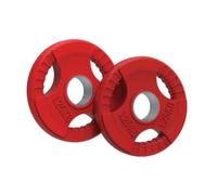 Olympic Tri-Grip Rubber Weight Plates Colour 1.25 kg Pair Black