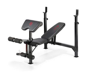 Olympic Weight Bench Leg Developer Adjustable Bicep Pad Extra Wide Marcy BE5000