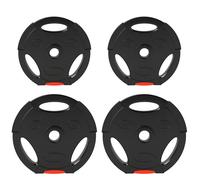 Olympic Weight Plates 15KG 2x5KG 2x2.5KG Set Barbell Weights Home Gym Discs