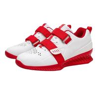 Olympic Weightlifting Shoes, Men Heavy Lifting Shoes,Cross Training, Lifting Gear, Lightweight,Wear Resistant,Comfortable Fit(Red,6 UK)