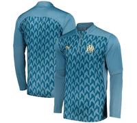 Olympique de Marseille Puma Pre Match 1/4 Zip - Blue