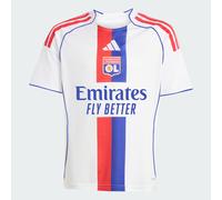 adidas Lyon Home Shirt 2025 2026 Juniors 7-8 Years White