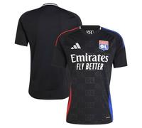 Olympique Lyonnais adidas Football Away Shirt Jersey Youth 2024 Black