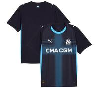 PUMA Olympique Marseille 2025/26 Away Shirt - Black - Mens XXL