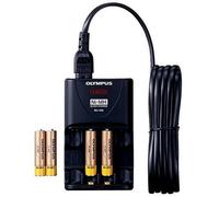 Olympus BC400 Battery Charger with 4 x AAA Batteries (for DS-2300, DS-, DM-20/10, WS- and VN Series)