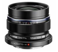 Olympus M.Zuiko Digital 12mm f2 Lens - Black