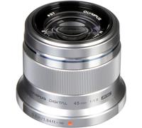 Olympus M.Zuiko Digital 45mm f/1.8 Lens Silver