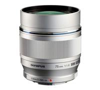Olympus M.ZUIKO Digital ED 75mm f/1.8 Lens in Silver