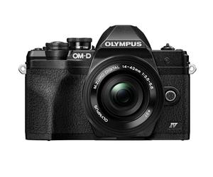 Olympus OM-D E-M10 Mark IV Black Body with Black M.Zuiko Digital ED 14-42mm F3.5-5.6 EZ Lens Kit