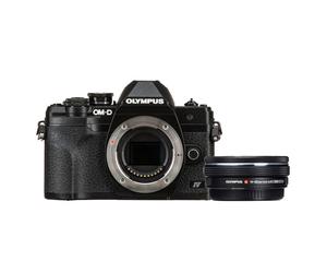 Olympus OM-D E-M10 Mark IV System Camera in black + 14-42mm EZ Lens in black | ✅5 years warranty
