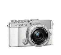 Olympus PEN E-P7 Camera Kit, 20MP White Mirrorless with 14-42mm EZ Lens | 5-Axis Image Stabilisation, 4K Video, Wi-Fi, Profile Control, 20MP Sensor, Tilt Touchscreen LCD and M.Zuiko Digital Lens