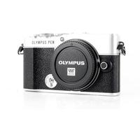 Olympus PEN E-P7 Micro Four Thirds System Camera, 20 MP Sensor, 5-axis in body image stabilisation, tilt HD LCD, 4K Video, Wi-Fi, color and monochrome profile control, silver