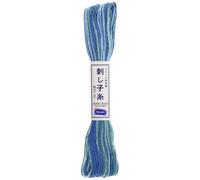 Olympus Sashiko 20m Thread skein Caribbean Sea