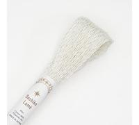 Olympus Sashiko Lame Sashiko Yarn, Approx. 132.8 ft (40 m), col. SL1, White