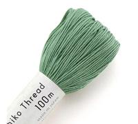Olympus Sashiko Thread - 100m Skein - Japanese Embroidery & Quilting Thread (117-Green)