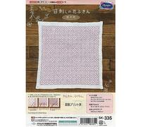 Olympus Thread Hitomezashi Sashiko Hana Fukin Cherry Blossom Printed Fabric, Multi-Colour