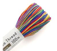 Olympus Thread Olympus sashiko Thread 111 yd Cotton Quilting Boro Embroidery (301 Rainbow)