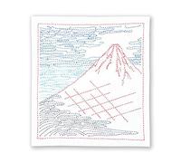 Olympus Thread Sashiko Embroidery Kit Hana Fukin Hokusai Katsushika Series Fine Breezy Day Printed Fabric