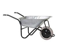 OLYMPUS Wheelbarrow Steel 59 x 130 x 66 cm Black, Silver