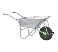 OLYMPUS Wheelbarrow Steel 59 x 130 x 66 cm Silver