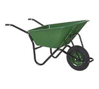 OLYMPUS Wheelbarrow Steel 59 x 135 x 66 cm Black, Green