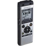 Olympus WS-852 silver voice recorder with true stereo mic, 4GB, 110 hours battery life, microSD external memory, USB, with MP3 file format.