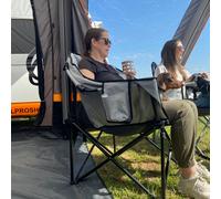 Olympus XL Camping Chair - Grey - 2 x Chair