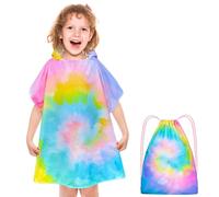 OlyPegic Kids Hooded Towel 24"x24" - Super Soft Microfiber Swimming & Bath Towel for Toddlers | Ultra Absorbent | Wearable Cape Design | Quick Dry for Pool, Beach & Bath Time