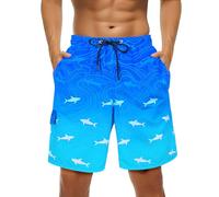 OlyPegic Mens Swim Trunks 9 Inch Quick Dry Board Shorts Mens Bathing Suit Beach Swimwear Mesh Lining with Zipper Pock