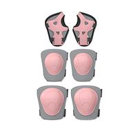 OLYSPM 6PCS Kids Protective Gear Set,Kids Knee and Elbow Pads,Knee Pads for Kids with PP Plastic Hard Shell,Double EVA Liner,Knee and Elbow Pads for Children for Scooter,Inline Skating,BMX Bike